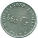 1/10 GULDEN 1963 NIEDERLÄNDISCHE ANTILLEN SILBER Koloniale Münze #NL12558.3.D.A - Niederländische Antillen