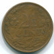2 1/2 CENT 1948 CURACAO NÉERLANDAIS NETHERLANDS Bronze Colonial Pièce #S10123.F.A - Curaçao