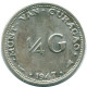 1/4 GULDEN 1947 CURACAO NIEDERLANDE SILBER Koloniale Münze #NL10758.4.D.A - Curacao