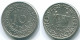 10 CENTS 1966 SURINAME NEERLANDÉS NETHERLANDS Nickel Colonial Moneda #S13261.E.A - Surinam 1975 - ...