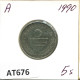 5 SCHILLING 1990 AUSTRIA Moneda #AT676.E.A - Oesterreich