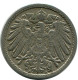 5 PFENNIG 1912 A DEUTSCHLAND Münze GERMANY #DB171.D.A - 5 Pfennig