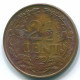 2 1/2 CENT 1965 CURACAO NIEDERLANDE Bronze Koloniale Münze #S10226.D.A - Curaçao