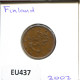 5 EURO CENTS 2002 FINLANDE FINLAND Pièce #EU437.F.A - Finland