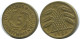 5 REINTENPFENNIG 1924 A ALLEMAGNE Pièce GERMANY #AD817.9.F.A - 5 Renten- & 5 Reichspfennig