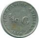 1/10 GULDEN 1960 NIEDERLÄNDISCHE ANTILLEN SILBER Koloniale Münze #NL12327.3.D.A - Netherlands Antilles