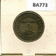 2 FRANCS 1923 FRANCIA FRANCE Moneda #BA773.E.A - 2 Francs
