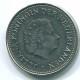 1 GULDEN 1971 ANTILLES NÉERLANDAISES Nickel Colonial Pièce #S11928.F.A - Netherlands Antilles