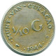 1/10 GULDEN 1944 CURACAO Netherlands SILVER Colonial Coin #NL11810.3.U.A - Curaçao