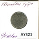 1 DRACHMA 1971 GREECE Coin #AY321.U.A - Griechenland