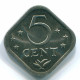 5 CENTS 1980 ANTILLAS NEERLANDESAS Nickel Colonial Moneda #S12303.E.A - Antilles Néerlandaises