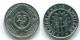 25 CENTS 1990 NETHERLANDS ANTILLES Nickel Colonial Coin #S11267.U.A - Netherlands Antilles