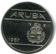 10 CENTS 1987 ARUBA Coin (From BU Mint Set) #AH074.U.A - Aruba