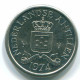 10 CENTS 1974 ANTILLES NÉERLANDAISES Nickel Colonial Pièce #S13511.F.A - Antilles Néerlandaises