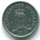 10 CENTS 1970 NIEDERLÄNDISCHE ANTILLEN Nickel Koloniale Münze #S13368.D.A - Niederländische Antillen