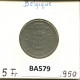 5 FRANCS 1950 FRENCH Text BELGIUM Coin #BA579.U.A - 5 Francs