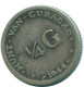 1/4 GULDEN 1944 CURACAO NEERLANDÉS NETHERLANDS PLATA Colonial #NL10651.4.E.A - Curaçao