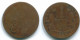 1 KEPING 1804 SUMATRA BRITISH EAST INDIES Copper Koloniale Münze #S11789.D.A - Inde