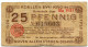 25 PFENNIG 1920 Stadt COLOGNE Rhine DEUTSCHLAND Notgeld Papiergeld Banknote #PL851 - Lokale Ausgaben