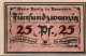 25 PFENNIG 1921 Stadt PYRITZ Pomerania UNC DEUTSCHLAND Notgeld Banknote #PB789 - [11] Local Banknote Issues