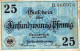 25 PFENNIG 1921 Stadt OSNABRÜCK Hanover DEUTSCHLAND Notgeld Banknote #PI202 - [11] Emissions Locales
