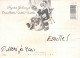 WEIHNACHTSMANN SANTA CLAUS WEIHNACHTSFERIEN Vintage Postkarte CPSM #PAK174.DE - Kerstman
