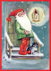 BABBO NATALE Buon Anno Natale Vintage Cartolina CPSM #PBL449.IT - Santa Claus