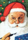 BABBO NATALE Buon Anno Natale Vintage Cartolina CPSM #PBL259.IT - Kerstman