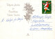 PAPÁ NOEL Animales NAVIDAD Fiesta Vintage Tarjeta Postal CPSM #PAK522.ES - Kerstman