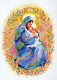 Jungfrau Maria Madonna Jesuskind Weihnachten Religion Vintage Ansichtskarte Postkarte CPSM #PBP943.DE - Maagd Maria En Madonnas