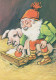 WEIHNACHTSMANN SANTA CLAUS Neujahr Weihnachten Vintage Ansichtskarte Postkarte CPSM #PBL194.DE - Santa Claus
