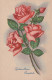 FLORES Vintage Tarjeta Postal CPA #PKE631.ES - Fleurs