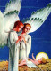 ÁNGEL Navidad Niño JESÚS Vintage Tarjeta Postal CPSM #PBP306.ES - Anges