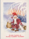 SANTA CLAUS CHRISTMAS Holidays Vintage Postcard CPSM #PAK657.GB - Santa Claus
