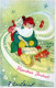 PÈRE NOËL Bonne Année Noël Vintage Carte Postale CPSMPF #PKG296.FR - Santa Claus