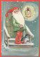 PÈRE NOËL Bonne Année Noël Vintage Carte Postale CPSM #PBL447.FR - Santa Claus