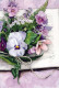 FLOWERS Vintage Postcard CPSM #PBZ034.GB - Flowers
