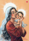 Virgen Mary Madonna Baby JESUS Christmas Religion Vintage Postcard CPSM #PBP940.GB - Vergine Maria E Madonne
