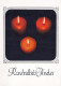 Happy New Year Christmas CANDLE Vintage Postcard CPSM #PBO049.GB - Nouvel An