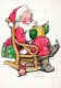 SANTA CLAUS Happy New Year Christmas Vintage Postcard CPSM #PBL317.GB - Santa Claus
