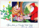 SANTA CLAUS Happy New Year Christmas Vintage Postcard CPSM #PBB065.GB - Santa Claus