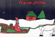 SANTA CLAUS Happy New Year Christmas Vintage Postcard CPSM #PBB130.GB - Santa Claus