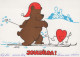 Happy New Year Christmas TEDDY BEAR Vintage Postcard CPSM #PAU689.GB - New Year
