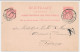Briefkaart G. 53 A S Gravenhage -Batavia Nederlandsch Indie 1899 - Entiers Postaux