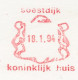 Meter Cover Netherlands 1994 Service Of The Royal House - Soestdijk - Koniklijke Families