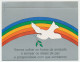 Postal Stationery Brazil - Aerogramme Peace Dove - Rainbow - Non Classificati
