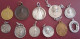 LOT DE  11   MEDAILLES RELIGIEUSES ...ARGENT-LAITON-BRONZE.... - Religion & Esotérisme