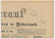 Em. 1876 Alkmaar - Zeist - Compleet Dagblad - Covers & Documents