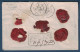 GRIFFE ROUGE CHARGÉ Sur LETTRE AFFRANCHIE À 90c Avec BANDE CÉRES N° 60 + 59 OBL. GC 1985 CAD LE LAUZET SUR L'UBAYE ALPES - 1849-1876: Période Classique