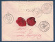 GRIFFE ROUGE CHARGÉ Sur LETTRE AFFRANCHIE À 50c Avec SAGE N° 97 X 2 CAD SEYNE LES ALPES 1887 + RETOUR ENVOYEUR 3136 - 1849-1876: Classic Period